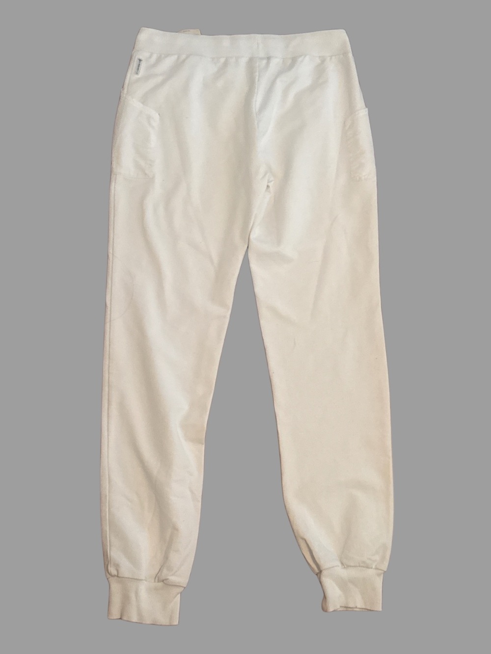 Armani Junior White Joggers Sweatpants Kids 12 (154 cm) Drawstring Pockets